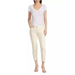 NWT L'AGENCE Sada High Rise Slim Cropped Jean in Tender Yellow - Size 25